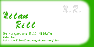 milan rill business card